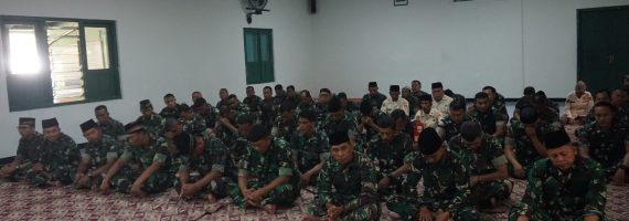 Kodim 0731/Kulon Progo Laksanakan PeringatanMaulid Nabi Muhammad SAW dan Doa Bersama