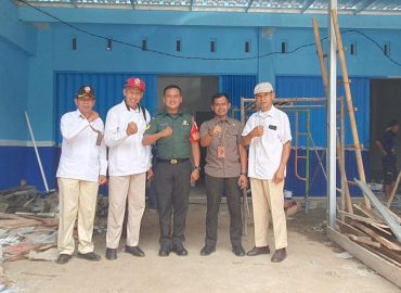 Babinsa Caturharjo Kodim 0729/Bantul Monitoring Kesiapan Pembangunan Dapur Makan Siang Bergizi (MBG) di SPPG Pandak 3