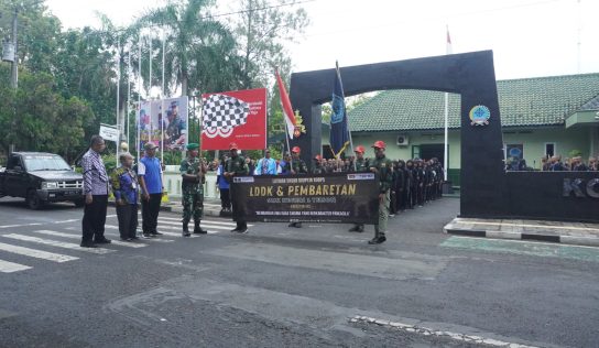 Pasi Ops Kodim 0731/Kulon Progo Lepas Peserta Long March SMK Negeri 1 Temon