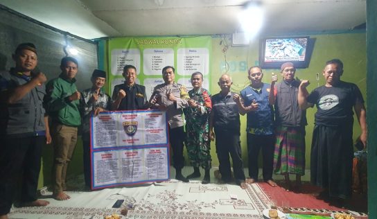 Babinsa Caturharjo Kodim 0729/Bantul Patroli Malam Bersama Pemkal dan Warga