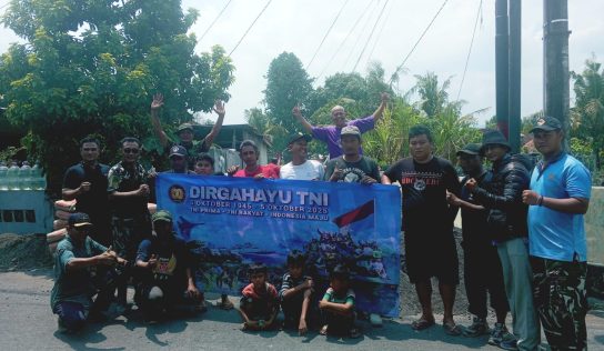 Lanud Adisutjipto, Dopper Shooting Club, dan Warga Ponggok I Bersatu Padu dalam Karya Bakti,pengecoran jalan