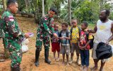 Satgas Yonif 403/WP Gelar Aksi Sosial di Kampung Kanggup, Papua Selatan