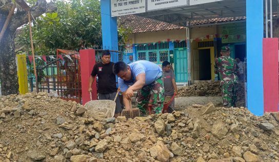 Lanud adisujipto dan kodim 0729 Bantul Sambut HUT TNI ke-80, karya Bakti TNI Sinergi Bersama Wujudkan Impian Renovasi TK TK PKK 108 Ponggok I Jetis Bantul