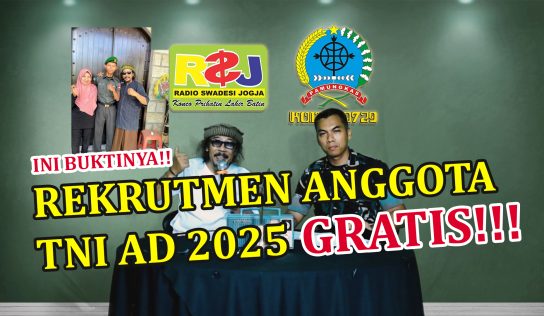 Dandim 0729/Bantul Sosialisasikan Rekrutmen TNI AD Lewat Podcast di Radio Swadesi Joga FM