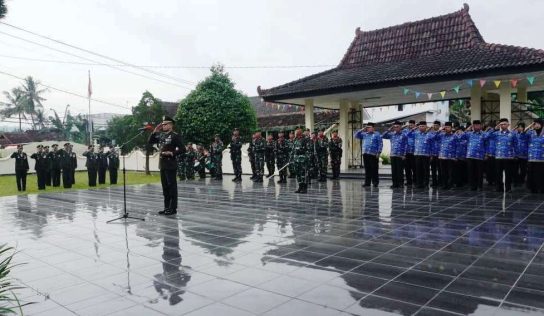 Kodim 0731/Kulon Progo Ziarah Nasional Memperingati HUT Ke-80 TNI