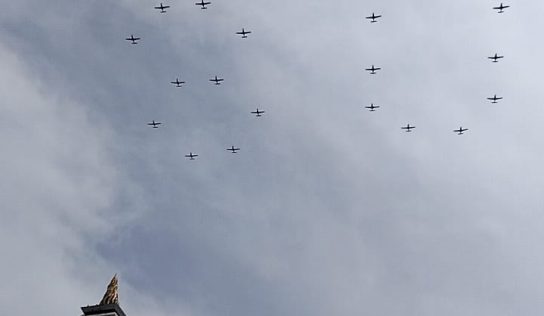 Skadik 101 Lanud Adisutjipto Sukses Gelar Gladi Bersih HUT ke-80 TNI di Monas, Bentuk Formasi Angka 80 Memukau