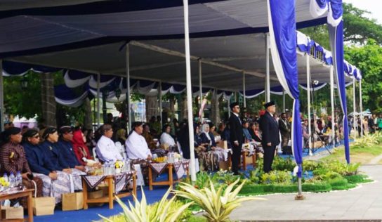 Anggota Kodim 0731/Kulon Progo Ikuti UpacaraPeringatan Hari Jadi Ke-74 Kabupaten Kulon Progo