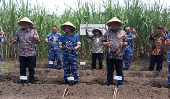 Lanud Adisutjipto Gelar Monitoring Program Ketahanan Pangan Secara Vicon, Libatkan Pemda dan Petani