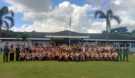 Pramuka SMAN 1 Yogyakarta Kenali Dunia Penerbangan di Lanud Adisutjipto