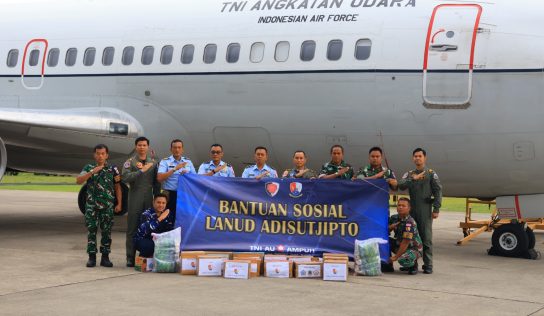Solidaritas Tanpa Batas, Lanud Adisutjipto Kirimkan Bantuan untuk Korban Banjir Padang