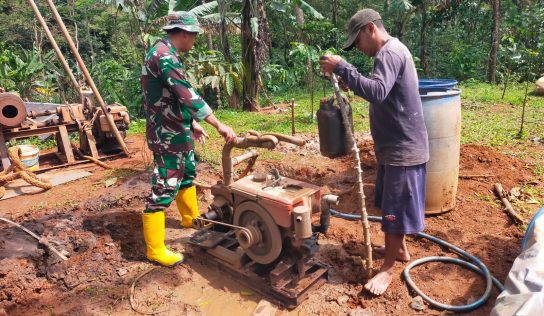 Bahagianya Warga Desa Gedong, Mendapat Bantuan Sumur