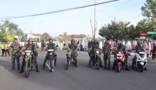 Anggota Kodim 0729/Bantul Laksanakan Patroli Amankan Hari Raya Idul Fitri 1446 H
