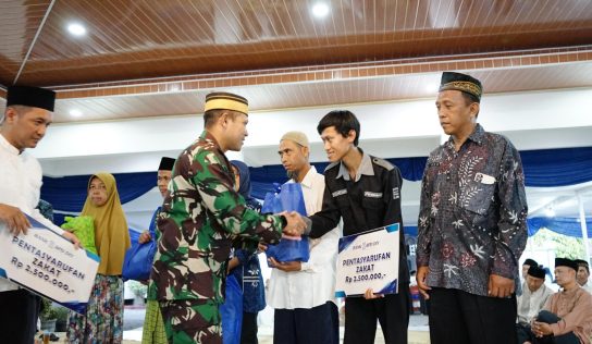 Dandim Kulon Progo Hadiri Pengajian Jelang Buka Puasadan Penutupan Safari Tarawih Ramadhan 1447 H