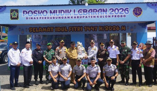Kasdim 0731/Kulon Progo Ikuti Peninjauan Pos Pengamanan Hari Raya Idul Fitri 1447