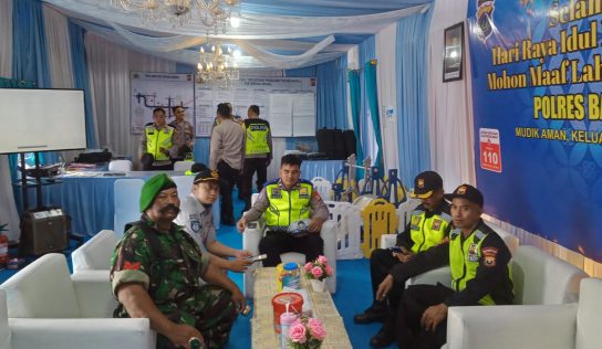 Pengamanan Pos Pelayanan Terpadu Druwo Sewon Berjalan Aman dan Lancar