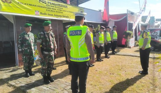 Pengamanan Arus Mudik Lebaran di Pos PAM Klangon Sedayu Berjalan Aman dan Lancar