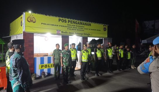 Pengamanan Perayaan Idul Fitri di Pos JJLS Parangtritis Berjalan Aman dan Lancar