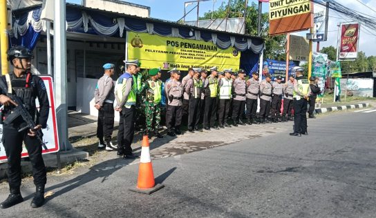 Pengamanan Arus Mudik Lebaran di Pos PAM Lantas Piyungan Berjalan Lancar