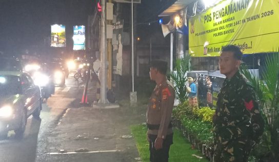 Pengamanan Arus Mudik Lebaran di Pos PAM Lantas Piyungan Berjalan Aman dan Lancar