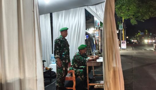 Pengamanan Arus Mudik Lebaran di Pos PAM Perempatan Madukismo Berjalan Lancar
