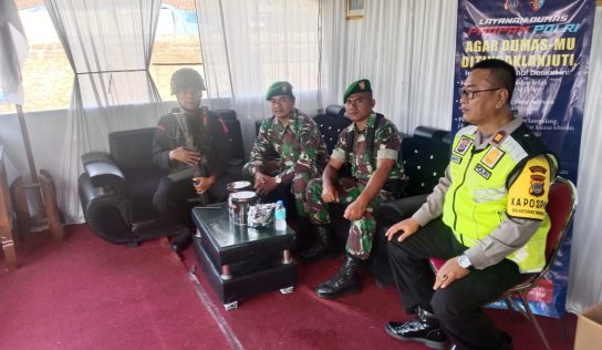 Pengamanan Arus Mudik Lebaran di Pos PAM Klangon Sedayu Berjalan Aman dan Lancar
