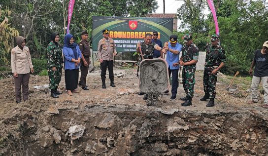 Kodim 0729/Bantul Hadiri Groundbreaking Jembatan Perintis Garuda Tahap III & IV