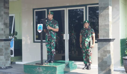 Upacara Korps Raport Purna Tugas dan Kenaikan Pangkat Anggota Kodim 0731/Kulon Progo