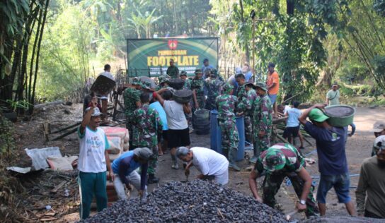 Progres Pengerjaan Jembatan Garuda di Dusun Santan Capai Tahap Pengecoran