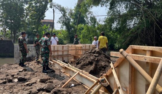Progres Pembangunan Jembatan Garuda di Manding Terus Berlanjut