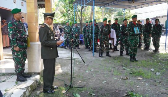 Pemakaman Secara Militer Almarhum Sertu Purn Subari