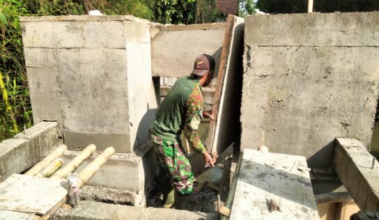 Progres Pembangunan Jembatan Garuda di Dusun Santan Masuki Tahap Finishing