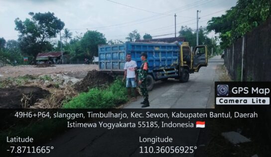 Babinsa Kodim 0729/Bantul Laksanakan Kegiatan Pembangunan KDKMP di Timbulharjo