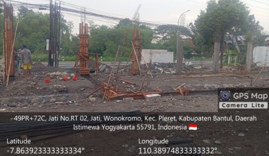 Pembangunan KDKMP Wonokromo Pleret Terus Berjalan