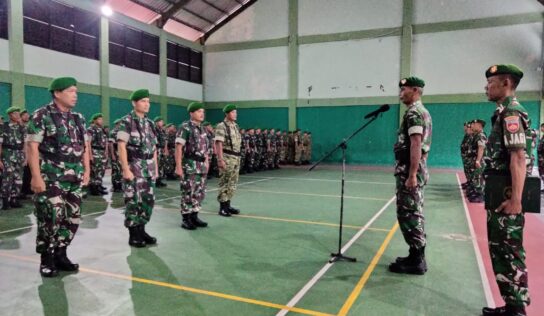 Anggota Kodim 0729/Bantul Laksanakan Apel Siaga Monitoring May Day