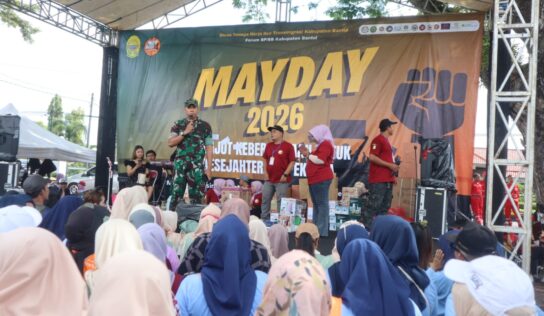 Dandim 0729/Bantul Hadiri Peringatan May Day 2026 di Lapangan Trirenggo