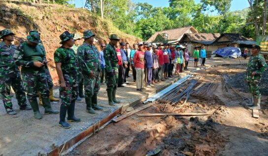 Progres TMMD Sengkuyung II di Dlingo Terus Dikebut Meski Cuaca Kurang Bersahabat