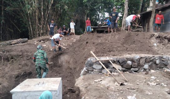 Finishing Jembatan Perintis Garuda Dikebut, TNI dan Warga Bantul Kompak Gotong Royong