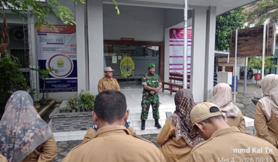 Babinsa Tirtonirmolo Ikuti Apel Pagi Pamong Kalurahan
