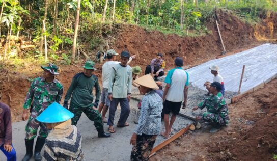 TMMD Sengkuyung Tahap II Kodim 0729/Bantul Percepat Pembangunan Infrastruktur di Muntuk