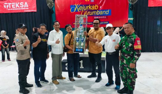 BABINSA GUWOSARI HADIRI PENUTUPAN KEJURKAB PDBI KABUPATEN BANTUL