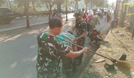 SEMANGAT INDONESIA BERSIH MERIAHKAN KARYA BAKTI – BERBAGAI UNSUR BERSINERGI BERSIHKAN JALAN KRASAK TIMUR”